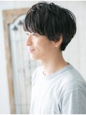 好感度抜群！アッシュブラックニュアンスマッシュヘアW草加