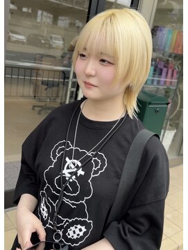 ラフテル(RAFTEL) 【RAFTEL 鴨井】ブロンド×ウルフヘア