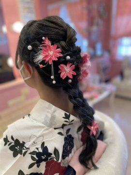 ヘアーサロン ラプンツェル(hair salon Rapunzel) 浴衣へアセット＊編みおろし