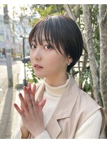ミィ 表参道(mee.)&nbsp;前髪/アンブレラカラー/こなれミディ/イメチェン/ぱっつんボブ