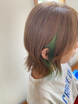 リミックスヘア(REMIX HAIR) earring color green