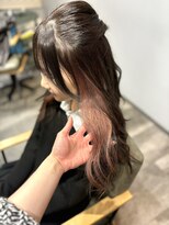 エスト 小倉(est) 冬のイメチェンピンクベージュ/イヤリングカラー/ロング