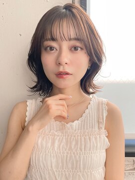 アグノス 青山(Agnos) 小顔 似合わせカット メルティーカラー ウェーブミディアム