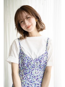 マグノリア オモテサンドウ(MAGNOLiA Omotesando) イヤリングカラーがポイント♪ニュアンスボブパーマ・・・HINATA