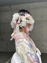 リボンヘアアレンジ
