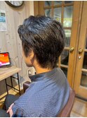 men's/似合わせ小顔カット/スーツ短髪/ビジネス/1分スタイリング