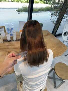 ビューブルー 亀戸錦糸町(VIEW BLUE) 美髪シアーカラー髪質改善レイヤーカット切りっぱなしボブ