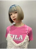 ルーツデザインカラー×ボブ