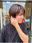 アンブレラカラーが効いたマッシュショート