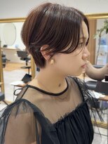 サーカス 町田(circus)&nbsp;[前髪なし大人ショート×ピンクブラウン]