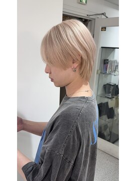 メンズペレ 渋谷(MEN'S PELE) スペインカール/スパイキーショート/ブルーブラック/渋谷