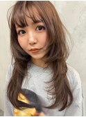 顔周りレイヤースタイル/カラー/ダブルカラー