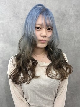 いろあそび 八王子 【ルーツカラー】水色×ブラウン