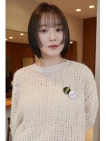 ヤイエ 青山店(yiye)&nbsp;切りっぱなしボブミニボブパーマくびれボブ姫カット顔まわりボブ