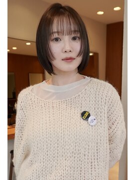 ヤイエ 青山店(yiye) 切りっぱなしボブミニボブパーマくびれボブ姫カット顔まわりボブ