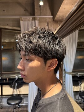 メンズココ メンズパーマ 韓国ヘア 日本橋店(MENS COCO) アップバングショート