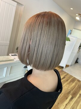 ヘアーリビングリコ 新潟笹口店(hair living Liko) milk tea× bob