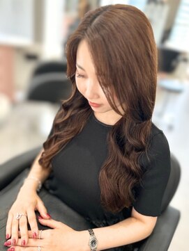 ジエクト カナウ(The Ect canow) コテ巻き風パーマ/ヘーゼルブラウン/ココアグレージュ