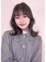 ソレイユトウキョウシブヤ(SOLEIL TOKYO shibuya) ミディアムレイヤー韓国くびれヘアショコラベージュ