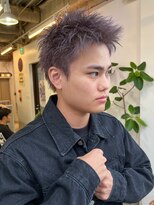 ネス(ness)&nbsp;スパイキーショート/ブリーチ/ダブルカラー/メンズカット