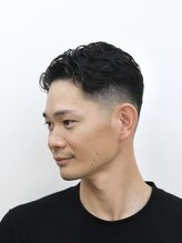 ダリーサード(DALIE third)&nbsp;短髪パーマ七三分けオールバックパーマ