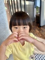 モア ヘアー ラウンジ ハザール 羽沢国大前店(moa hair lounge/ HAZZAR)&nbsp;つるんとまとまるキッズボブ♪