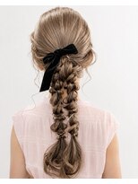 ウィールール 札幌店(WE RULE) リボン付き編みおろしヘアセット