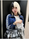 ボブカットツートーンカラーニュアンスウルフ