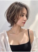 ショートウルフハイライト×ショートカット20代30代40代