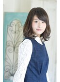 【Blanche】チョコブラウンでツヤ感アップ 大人可愛いミディアム