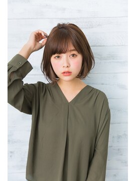 ジョエミバイアンアミ(joemi by Un ami) joemi 3Dカラージグザグバングミニマムボブノットヘアー 花野