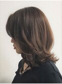 刈り上げセンターパートクラゲヘアーオリーブグレー6