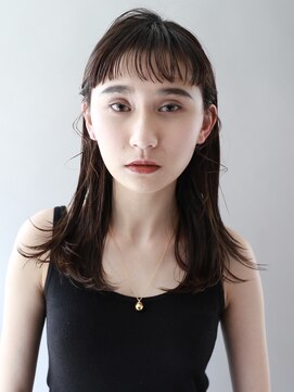 フリップビーアヴェダ(FLIP B AVEDA) 本八幡×学生カット×オン眉×セミロング