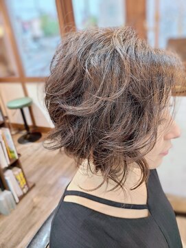 キートス ヘアーライフクリエイター(kiitos hair life creator) 無造作パーマ×ボブ
