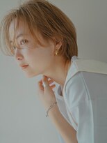 フィルムス 銀座(FILMS)&nbsp;レイヤーカット/デザインカラー/ウェットヘア/オリーブベージュ