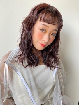 シャルムバイルーチェココ(CHARME by Lu'ce coco) 波ウェーブでお洒落にオン眉【前髪カット】