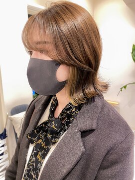 ロンド エスポワール 錦糸町(Lond espoir) 【柴田】ショコラベージュインナーカラー切りっぱなしおくれ毛