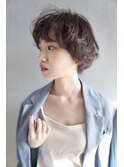 大人可愛い20代30代40代黒髪前下がりショートボブ丸みショート s