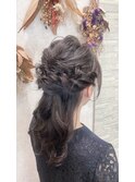 『AuraBeaute 京都』結婚式 お呼ばれヘア ハーフアップ