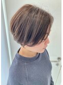 【TRUNK Hair Design 西本】ハイライト大人ひし形ショートBOB