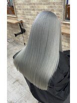 スキル 水戸(SKILL)&nbsp;シルバーブロンド 髪質改善☆ハイトーンカラー