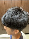 2ブロック、パーマ、ショートスタイル