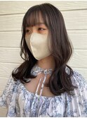韓国レイヤーカット/シアーブラウン 