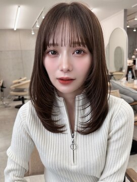 サンド 名古屋(sand) 韓国風/インナーカラー/縮毛矯正髪質改善/顔まわり/レイヤー