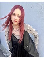 ガルボ ヘアー(garbo hair) チェリーカラー10代20代30代オススメレッドカラーレイヤーカット