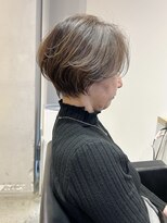 レトン 銀座(leton)&nbsp;くびれショート/ハイライト/美髪/銀座/切りっぱなしボブ