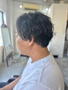 ソイクフ(SOY KUFU) MEN'SHAIRアッシュブラックベリーショートダークアッシュ