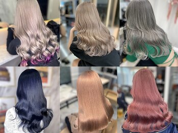 ラピス 大阪アメ村店(Lapis)の写真/《Wカラー・ハイトーンカラー・メッシュのスペシャリスト在籍》色落ちまで考えた貴方に最適な髪色をご提案!