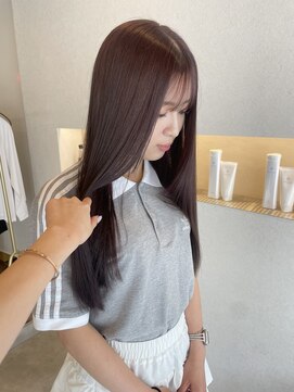 ウタリ(utari) 艶々暖色カラー【難波 桜川/髪質改善】