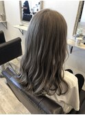ミルクティーグレージュ×ブラックインナーカラー